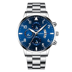 NEW Men's Watch Simple Busine Design Alloy Band Analog Quartz Wristwatch Rose Gold Men Watches Male Clock Hot Relogio Masculino