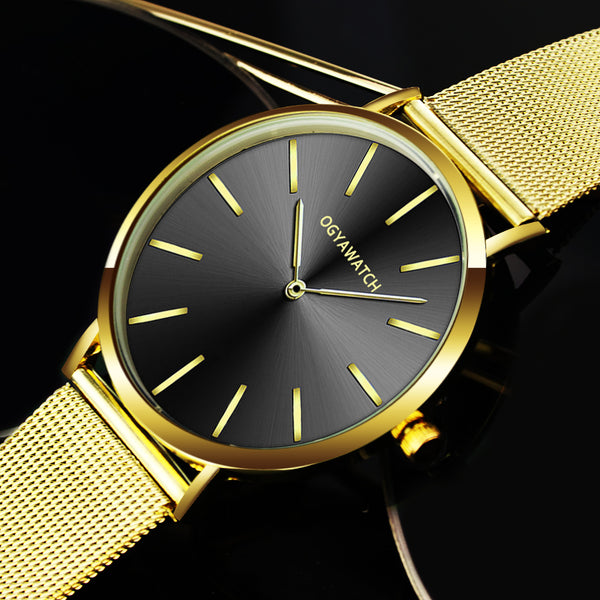 Luxury Men Watch Full Steel Quartz ROSE GOLD Wrist Watches Men's Watch Retro Relojes Hombre Watch Fashion Clock Relohio Watches