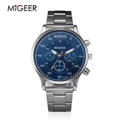 Top Men's Watch Black Fashion Stainless Steel Band Watch Business Wristwatch relogio masculino erkek kol saat cheap watches