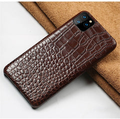 TIKIITAKA Crocodile Texture Phone Case For iPhone 11 11 Pro 11 Pro Max XR XS Max X XS 8 7 6 6S Plus Real Leather Back Cover Capa