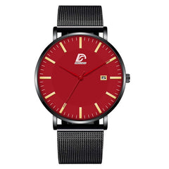 Reloj Hombre 2020 Luxury Mens Fashion Business Minimalist Watches Ultra Thin Stainless Steel Mesh Belt Analog Quartz Wrist Watch