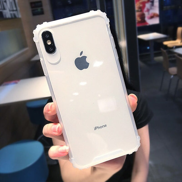 Transparent Phone Case For iPhone 11 X XS XR XS Max 8 7 6 6S Plus  Anti-knock Clear protection Cover For iphone 11 Pro Max XR