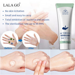 Portable Hand Sanitizer Gel 75% Alcohol Disposable Waterless Anti Bacteria Disinfectant Gel Hand Wash Soap Safe Gel Quick Dry