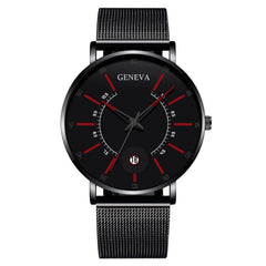 Ultra Thin Fashion Watch Mens Minimalist Watches Luxury Stainless Steel Men's Watches Analog Quartz Watch Relogio Masculino