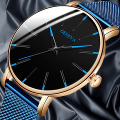 Ultra-thin Men's Watch Fashion Watches Simple Business Stainless Steel Men Quartz Watches Male Clock relogio masculino