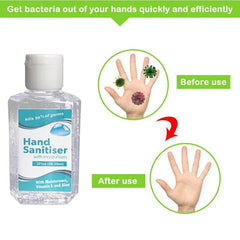 60ml Mini Hand Sanitizer Hand Cleaner Gel Anti-Bacteria Moisturizing Disposable Waterless Household Cleaning Supplies