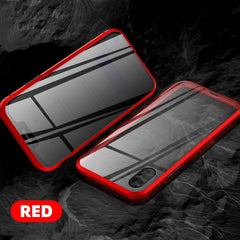 Privacy Tempered Glass Magnetic Case for iPhone 11 XS MAX XR X Anti-peeping Magnet Metal Bumper Cover for iPhone 8 7 6 6S Plus
