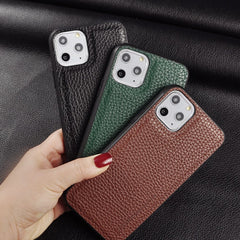 Solid Color Untra-thin Phone Case For iPhone 11 11Pro Max XR XS Max 8 7 6S 6 Plus Business Soft PU Leather Shockproof Back Cover