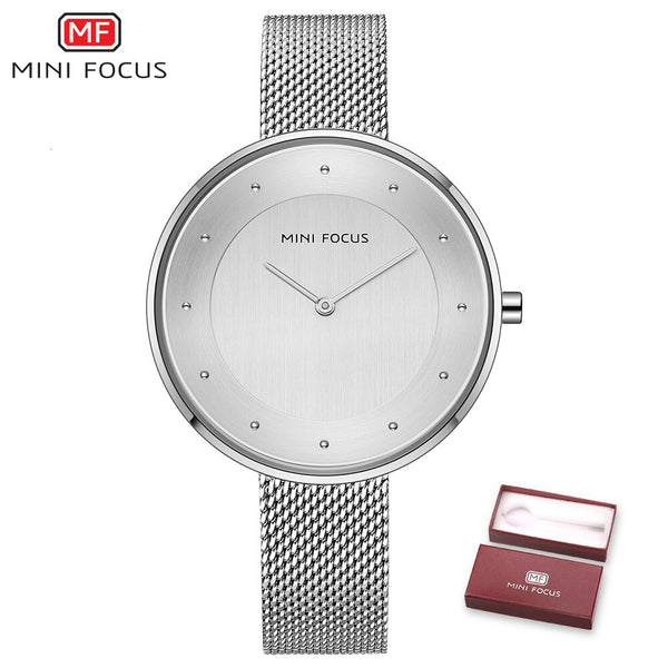 MINI FOCUS Women Watches Luxury Dress Womens Watches Top Brand Hand Clock Milanese Steel Lady Watch For Woman Rose Gold Quartz