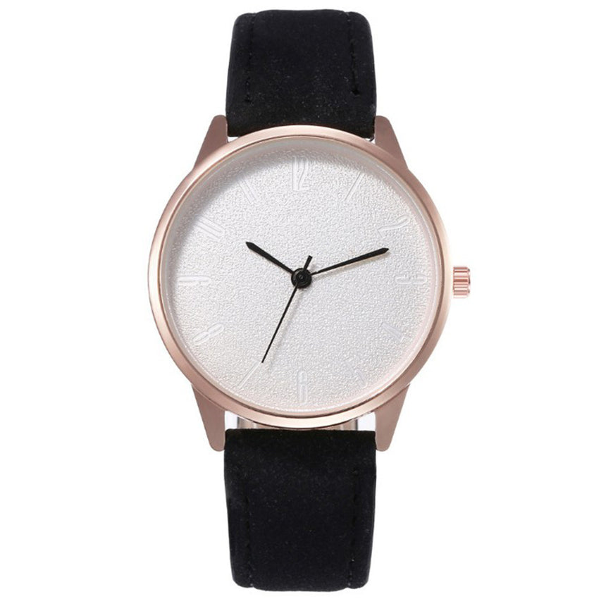 Fashion Style Women Business Leather Analog Quartz WristWatch Band Ladies Watch Women Dress Gift Solid Color Clock Reloj Mujer*X