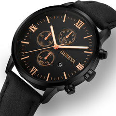 Fashion Mens Watches Top Brand Business Sport Quartz Wrist Watch Luxury Leather Belt Clock Simple Wristwatch Relogio Masculino@5