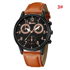 New Fashion Sports WristWatch  Relogio Masculino Men Watch Leather Band Military Watches Men's Watch Male Clock
