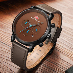 MINI FOCUS Watches Mens 2019 Fashion Quartz Sport Watches For Men Multi-function Slim Men's Watch Leather Watch Men Wristwatch