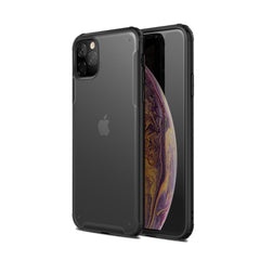 Case for iPhone 11 Pro Max XR Xs 7 8 6 6s Plus Matte Transparent Crystal PC Back Cover with Rubber TPU Bumper Shockproof Case