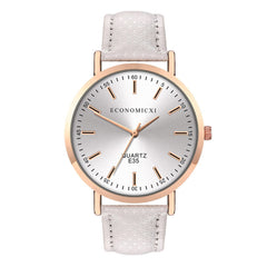 Cassic Style Women Watches High Quality Leather Strap  Dial Ladies Quartz Wristwatch Scale Dial Clock Gift Relojes Para Mujer@50