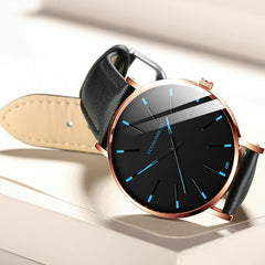 NEW Mens Luxury Brand Watches Stainless Steel Analog Quartz Ladies Dress Wristwatches Clock Women's Watch Leather Montre Homme