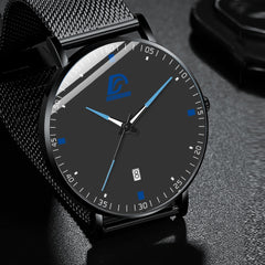 2020 Fashion Mens Business Minimalist Watches Luxury Ultra Thin Stainless Steel Mesh Belt Analog Quartz Watch relogio masculino