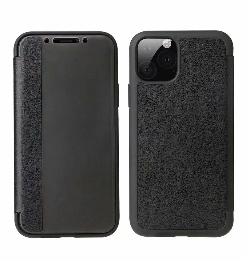 Business Magnetic Flip Translucent Cases For iPhone 11 11 Pro Max XR XS Max X 8 7 Plus Shockproof PU Leather Phone Back Cover