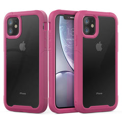 Shockproof Armor Silicone Case For iPhone 11 Pro XS Max Transparent Cases For iPhone 6 6S 7 8 Plus X XR Luxury TPU Acrylic Cover