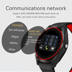 V9 Smart Watch with Camera Bluetooth Smartwatch SIM Card Pedometer Wristwatch for Android Phone Wearable Devices
