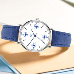 Woman's Watch Fashion Simple Flower Quartz Wristwatches Sport Leather Band Casual Ladies Watches Women Gift Clock Reloj Mujer *5