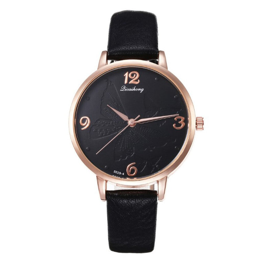 Best Selling Women Watches Creative Relief Dial Fashion Ladies Quartz Wristwatch Leather Strap Simple Clock Relogio Feminino@50