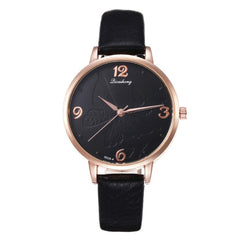 Best Selling Women Watches Creative Relief Dial Fashion Ladies Quartz Wristwatch Leather Strap Simple Clock Relogio Feminino@50