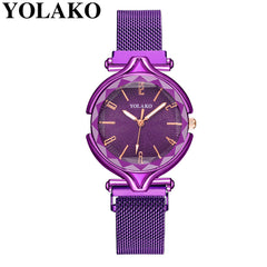Women Watches Luxury Magnetic Strap Female Clock Quartz Wristwatch Fashion Ladies Wrist Watch Rose Gold Zegarki Damskie*M