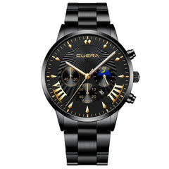 Cassic Watch Men Fashion 2020 Crystal Stainless Steel Analog Quartz Wrist Watch Business Alloy Belt Clock Relogios Masculino @50