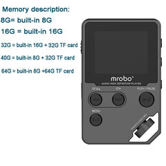 Original mrobo C5 8GB Full Metal Professional Lossless HIFI Music Player MP3 Player TFT Screen Support E-book Sound record