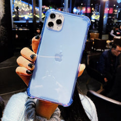 Shockproof Bumper Transparent Phone Case For iPhone 11 Pro Max XR X XS Max 8 7 6 6S Plus Clear protection Silicone Back Cover