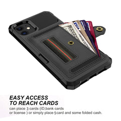 Luxury Card magnetic holder Phone Case For iPhone 11 Pro Max XR XS Max X 7 8 Plus Wallet Leather Soft TPU Protection Cover Shell