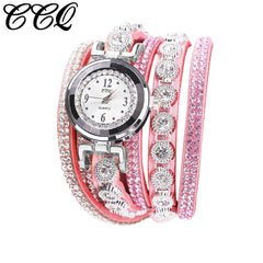 2020 Womans Wrist Watch Clock New Fashion Chimes Diamond Leather Bracelet Lady Luxury Simple Women Watches Relogio Feminino @50