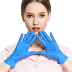 20Pcs/10 Pairs Home Disposable Hair Coloring Latex Gloves Cooking gloves Universal House cleaning Tattoo Glove Tool Blue/Black