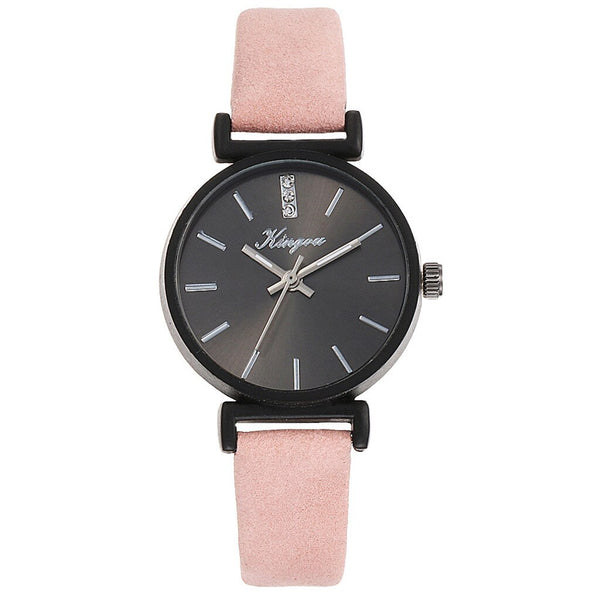 Best Selling Women Watches Black Dial Ladies Fashion Quartz Wristwatch Casual Leather Strap Clock Work Relogio Feminino@50