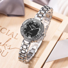 Women Watches Diamond Bracelet Set Watches Ladies Casual Alloy Rose Gold Band Quartz Wristwatch Female Clock 2020 Zegarek Damski