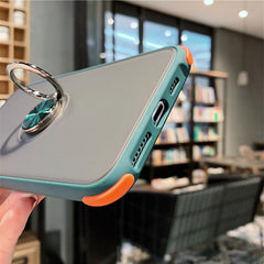 Magnetic Ring Holder Phone Case For iPhone 11 11 Pro Max XR X XS Max 6 6s 7 8 Plus Soft Silicone Matte Transparent Back Cover