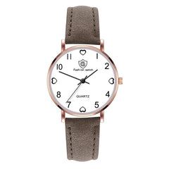 Luxury Women Watches Love Pattern Dial Quartz Wristwatches Ladies Business Leather Strap Female Clock Dress Montre Femme@50