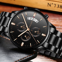 Top Brand reloj Fashion Men's Watch Mens Watches Luxury Male Clock Business Wrist Watch Men Auto Date Hodinky Relogio Masculino