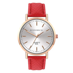Cassic Style Women Watches High Quality Leather Strap  Dial Ladies Quartz Wristwatch Scale Dial Clock Gift Relojes Para Mujer@50