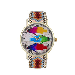 Creative Women Watches Multicolour Fish Dial Ladies Quartz Wristwatch Multicolor Strap Fashion Clock Gift Relojes Para Mujer@50