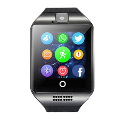 Q18 Passometer Smart Watch With Touch Screen Camera Support TF Card Bluetooth SmartWatch Smart Watches For Android/iOS Phone