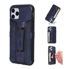 PU Leather Finger Ring Armor Phone Cases For iPhone 11 11 Pro Max XR XS Max X 8 7 6 6S Plus Soft Silicone Shockproof Back Cover