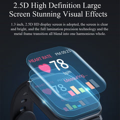 Smart Watch MKS5 Fitness Watch WaterProof Bluetooth Sport Heart Rate Tracker Call/Message Reminder Smartwatch for Android iOS