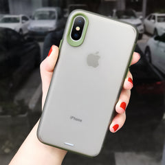 Anti-knock Armor Case For iPhone 11 Pro Max X XS Max XR Matte Transparent Case Back Cover For iPhone 7 8 Plus Silicone Cases