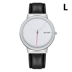 Casual Quartz Clock Round Dial Three-pin Trend Leather Strap Scale Watch Fashion Men's Watches Reloj Hombre