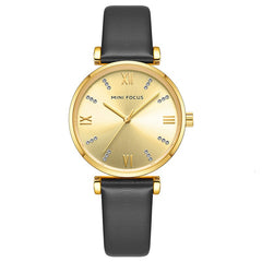 MINIFOCUS Womens Watch Top Brand Luxury 2019 Blue Watch Women Fashion Analog Quartz Ladies Gold Watch Stainless Steel Wristwatch
