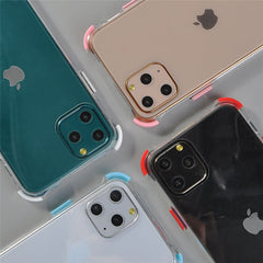 Shockproof Transparent Phone Cases For iPhone 11 11 Pro Max XR XS Max X 8 7 6 6S Plus Bumper Soft Silicone Anti-fall Back Cover