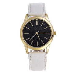 New Fashion Men's Watch Quartz Watches Luxury Men Watches Leather Strap Starry Dial Clock Relogio Masculino Reloj Hombre