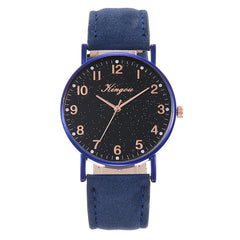 Luxury Women Watches Roman Numerals Dial Ladies Featured Starry Sky Quartz Wristwatch Leather Strap Clock Gift Montre Femme@50